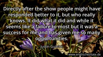 Englisches Zitat von Justin Guarini als Bild