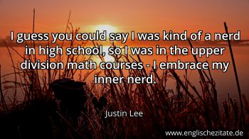 Englisches Zitat von Justin Lee als Bild