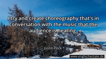 Englisches Zitat von Justin Peck als Bild