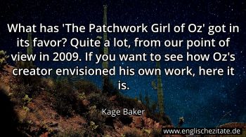Englisches Zitat von Kage Baker als Bild
