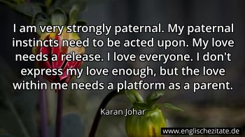Englisches Zitat von Karan Johar als Bild