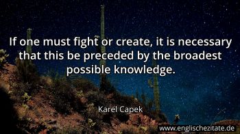 Englisches Zitat von Karel Capek als Bild