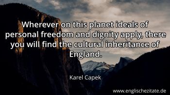 Englisches Zitat von Karel Capek als Bild