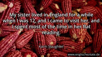 Englisches Zitat von Karin Slaughter als Bild