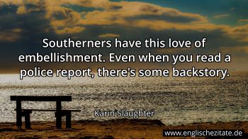 Englisches Zitat von Karin Slaughter als Bild