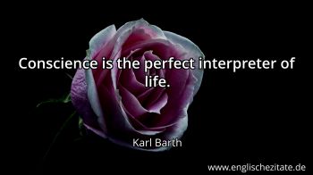 Englisches Zitat von Karl Barth als Bild