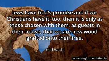 Englisches Zitat von Karl Barth als Bild