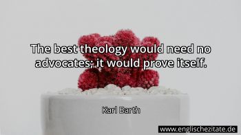 Englisches Zitat von Karl Barth als Bild