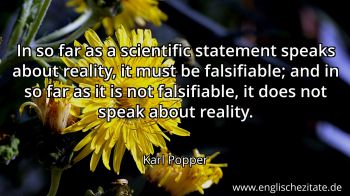 Englisches Zitat von Karl Popper als Bild