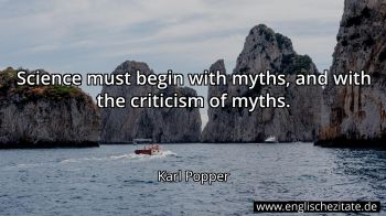 Englisches Zitat von Karl Popper als Bild
