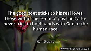 Englisches Zitat von Karl Shapiro als Bild