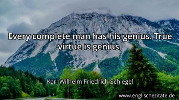 Englisches Zitat von Karl Wilhelm Friedrich Schlegel als Bild
