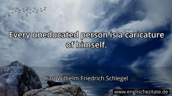 Englisches Zitat von Karl Wilhelm Friedrich Schlegel als Bild