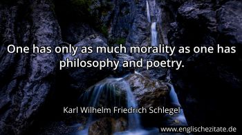 Englisches Zitat von Karl Wilhelm Friedrich Schlegel als Bild