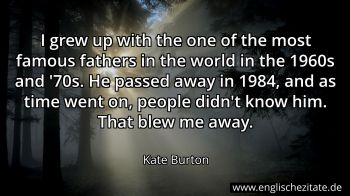 Englisches Zitat von Kate Burton als Bild