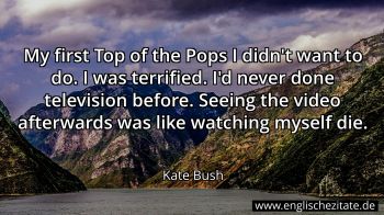 Englisches Zitat von Kate Bush als Bild