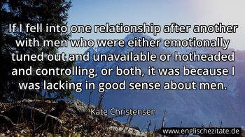 Englisches Zitat von Kate Christensen als Bild