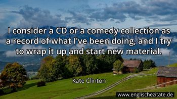 Englisches Zitat von Kate Clinton als Bild