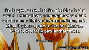 Englisches Zitat von Kate Clinton als Bild
