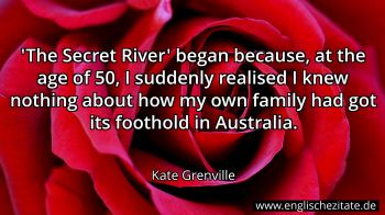 Englisches Zitat von Kate Grenville als Bild