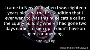 Englisches Zitat von Kate Levering als Bild