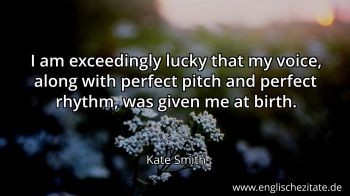 Englisches Zitat von Kate Smith als Bild