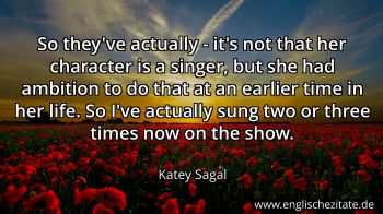 Englisches Zitat von Katey Sagal als Bild