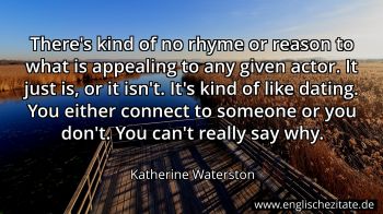 Englisches Zitat von Katherine Waterston als Bild