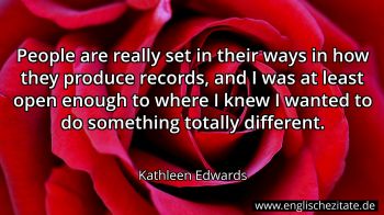 Englisches Zitat von Kathleen Edwards als Bild