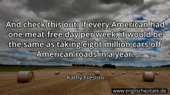 Englisches Zitat von Kathy Freston als Bild