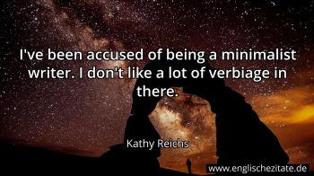 Englisches Zitat von Kathy Reichs als Bild