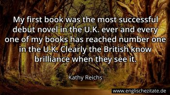 Englisches Zitat von Kathy Reichs als Bild