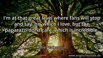 Englisches Zitat von Katie Featherston als Bild
