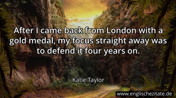 Englisches Zitat von Katie Taylor als Bild