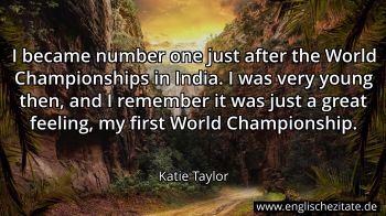 Englisches Zitat von Katie Taylor als Bild