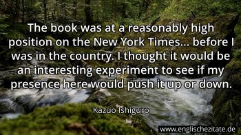 Englisches Zitat von Kazuo Ishiguro als Bild
