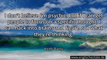 Englisches Zitat von Keith Barry als Bild