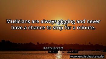 Englisches Zitat von Keith Jarrett als Bild