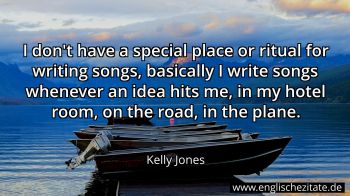 Englisches Zitat von Kelly Jones als Bild