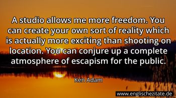 Englisches Zitat von Ken Adam als Bild