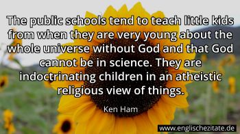 Englisches Zitat von Ken Ham als Bild