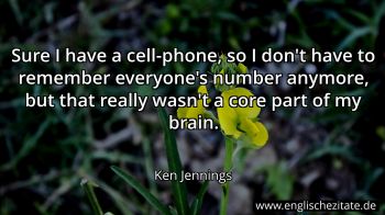 Englisches Zitat von Ken Jennings als Bild