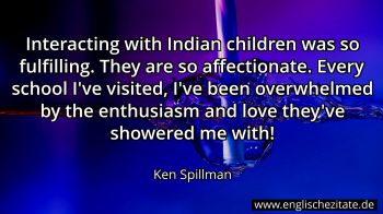 Englisches Zitat von Ken Spillman als Bild