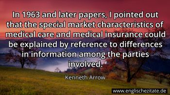 Englisches Zitat von Kenneth Arrow als Bild