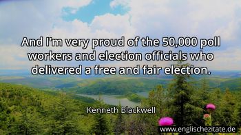 Englisches Zitat von Kenneth Blackwell als Bild