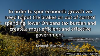 Englisches Zitat von Kenneth Blackwell als Bild