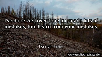 Englisches Zitat von Kenneth Fisher als Bild