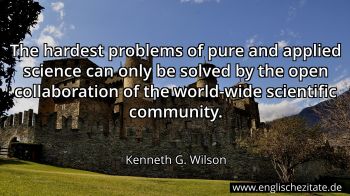 Englisches Zitat von Kenneth G. Wilson als Bild