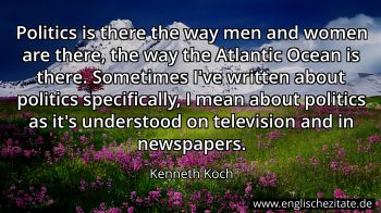 Englisches Zitat von Kenneth Koch als Bild