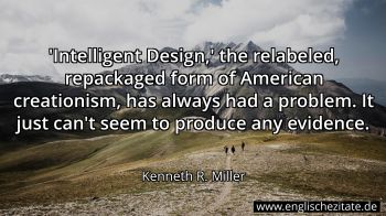 Englisches Zitat von Kenneth R. Miller als Bild